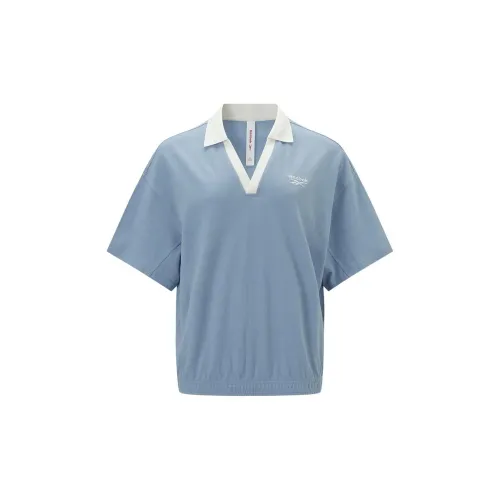 Reebok Polo Shirt Women's Blue Purple
