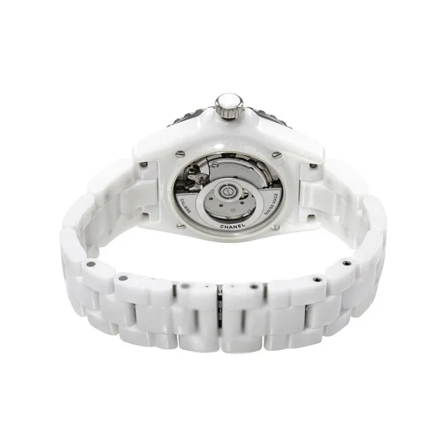CHANEL J12 Collection Wrist Watch Automatic Mechanical Movement Ceramic Strap White Dial Unisex-2
