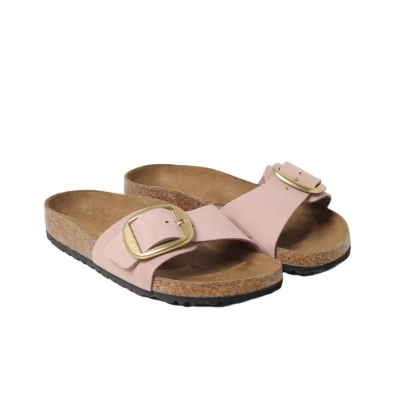 Birkenstock Madrid Big Buckle Suede Slides Women's-2