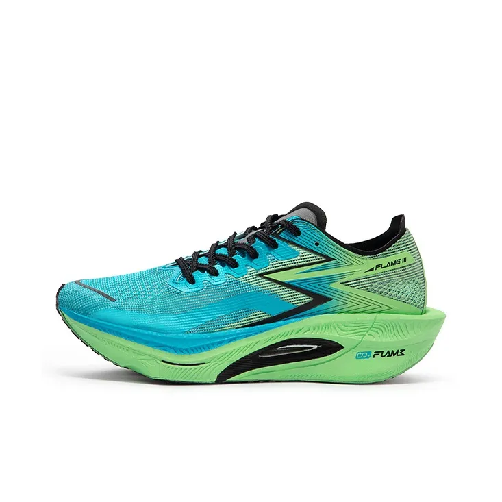 361° Fly Burn 3 Cushioned Slip Resistant Abrasion Resistant Breathable Low Top Casual Running Shoes Unisex Harmony Blue-0