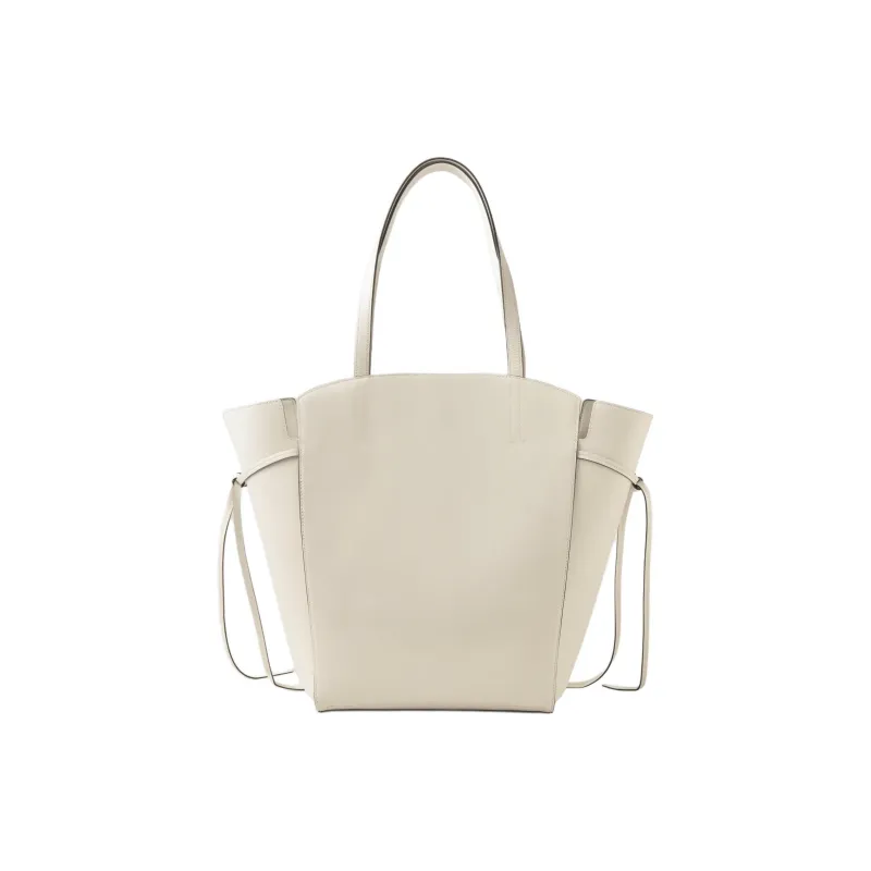 Mulberry Calfskin Tote Bag Shopping Bag Shoulder Bag Handbag Women's Egg White-2