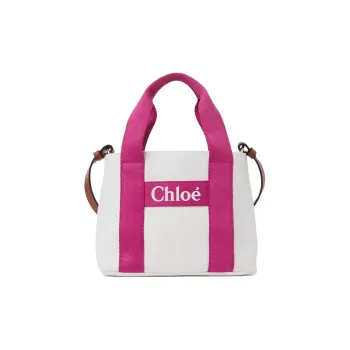 Chloe Cotton Tote Bag, Shopping Bag, Shoulder Bag, Handbag Unisex Ecru