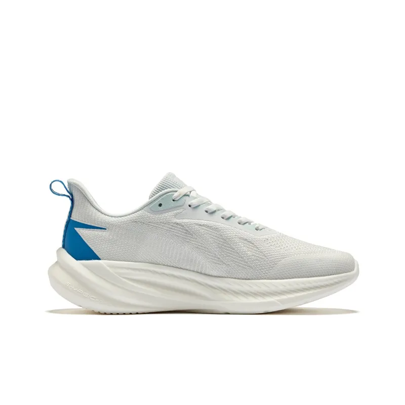 Erke Wind Chase 2.0 V2 Cushioned Slip-Resistant Abrasion-Resistant Breathable Low-Top Running Shoes Men's White Blue-1