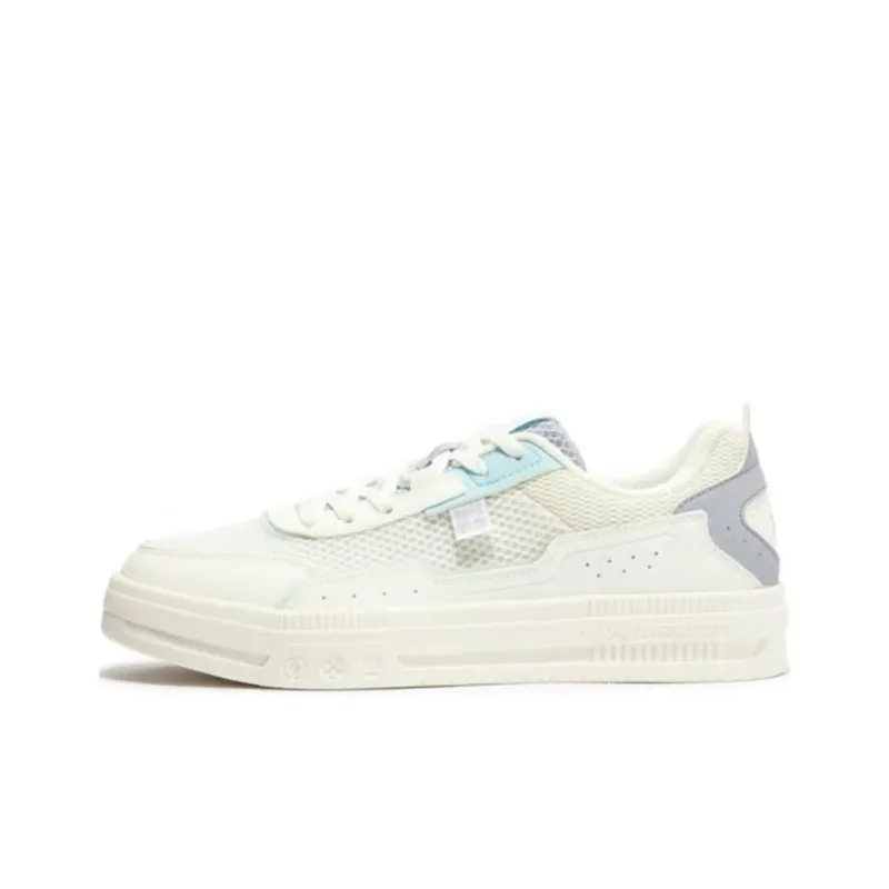 361° Cushioning Wear Resistant Low Top Skateboard Shoes Women's White Purple-0