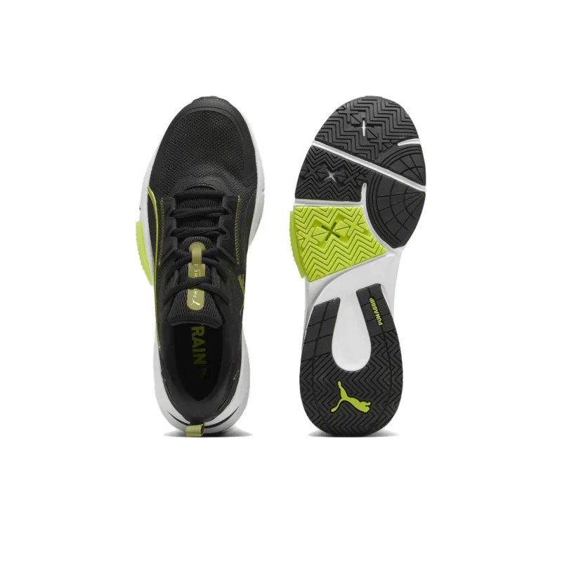 PUMA PWRFrame TR 3 Slip Resistant Low Top Training Shoes Men's Black Green White-3