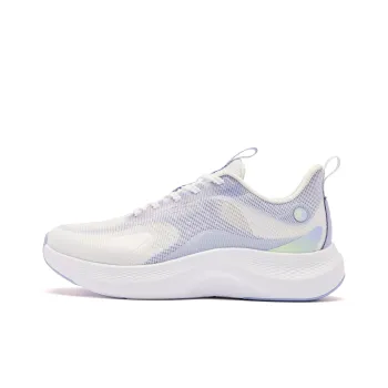 QIAODAN Joy Bullet 2.0 Cushioning Breathable Lightweight Low Top Running Shoes Women's White Purple
