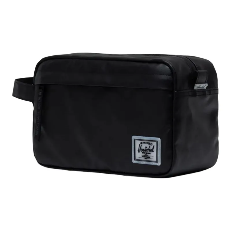 Herschel Recycled Fabric Makeup Bag, Toiletry Bag, Clutch Unisex Black-1