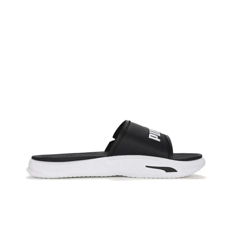 PUMA SoftridePro Slide 24 'Black White'-1