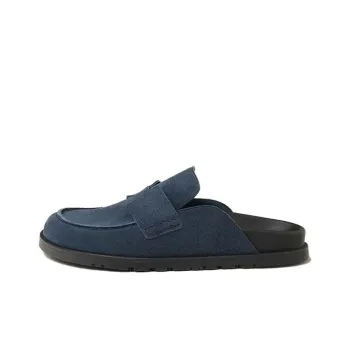HERMES Go Wrap toe Slippers Men's Blue
