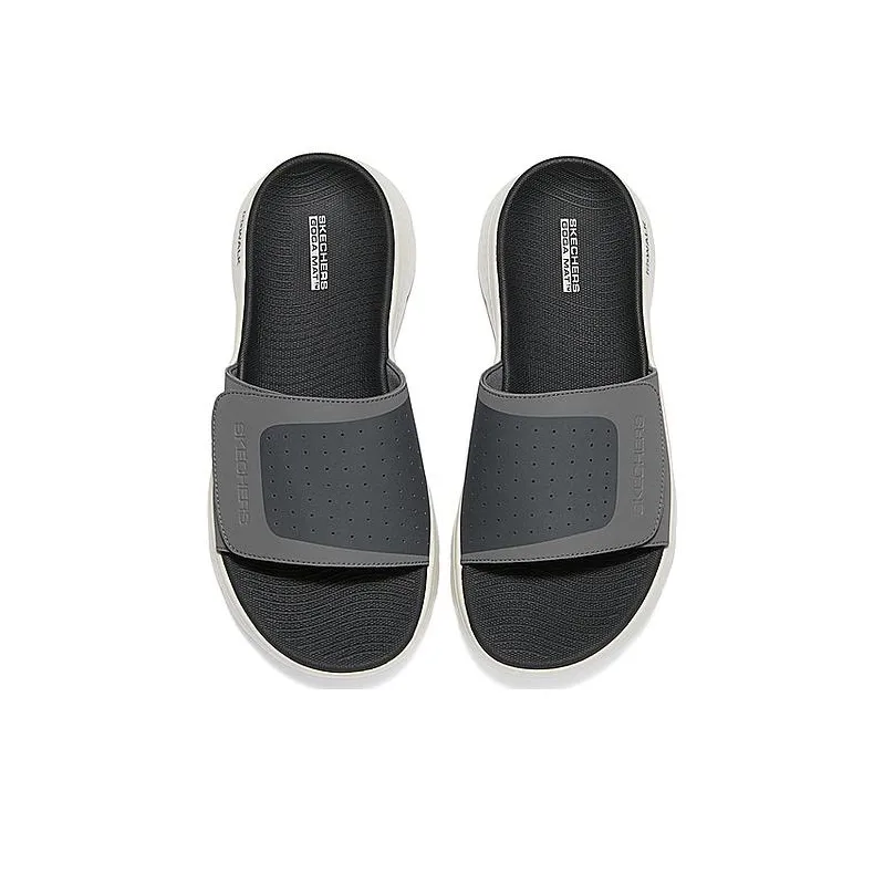 Skechers EVA Slip Resistant Abrasion Resistant Slide Slippers Men's Black-2