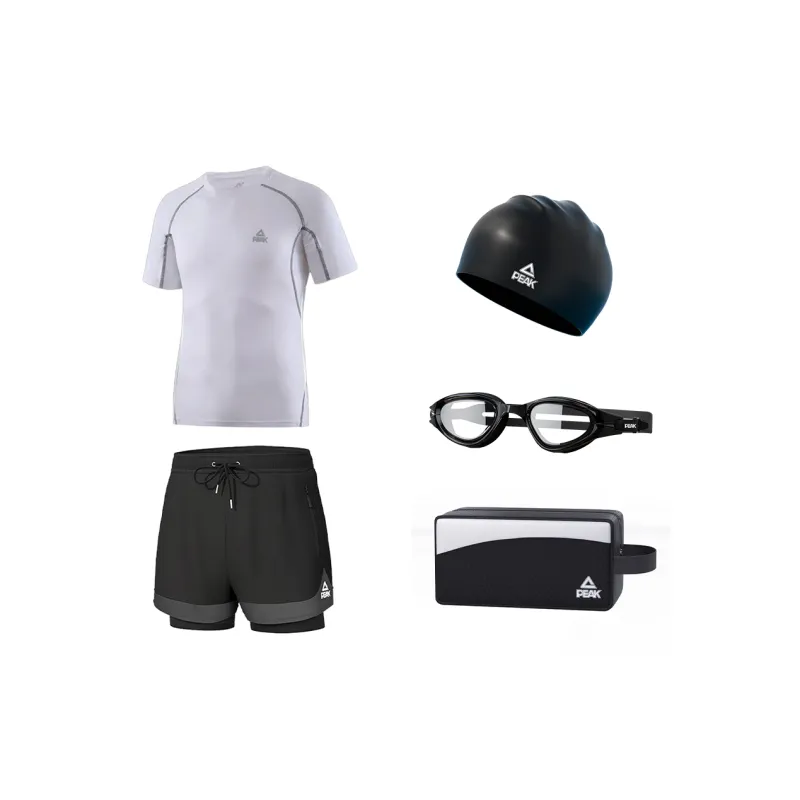 PEAK Swimming Sets Polyester Pool Men's Black-11