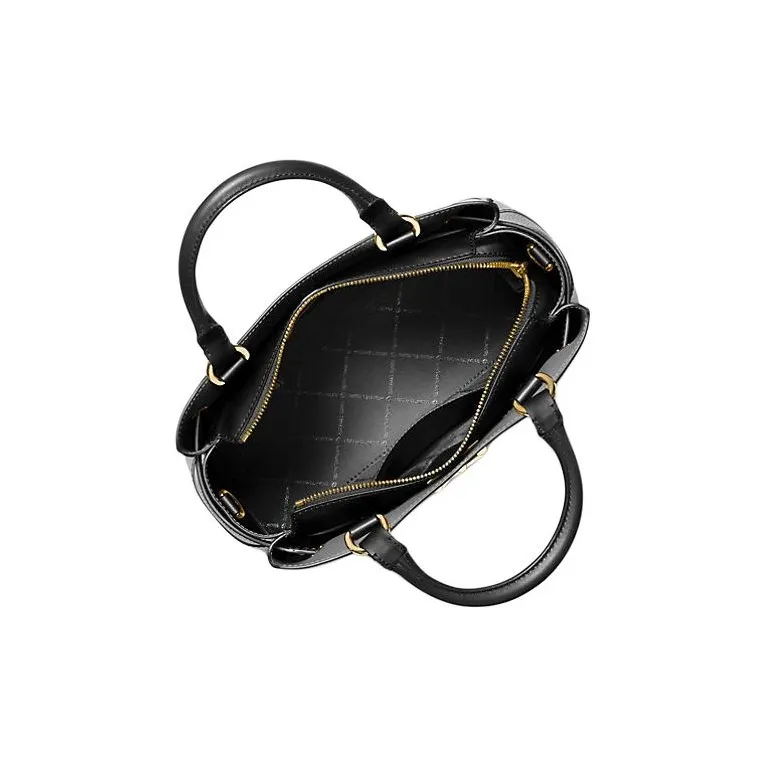 MICHAEL KORS Cow Leather Tote Bag, Shopping Bag, Handbag, Crossbody Bag Tubas Women's Black-2