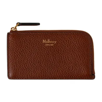 Mulberry Grained Leather Key Pouch Women's Umber