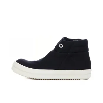 Rick Owens DRKSHDW Mid Top Skateboard Shoes Men's Black