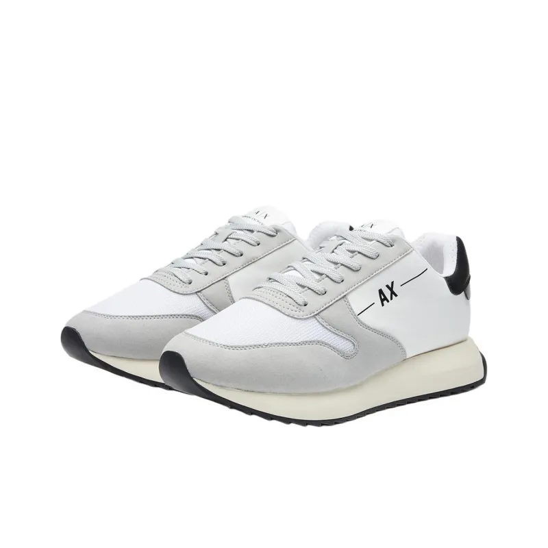 ARMANI EXCHANGEAE Low Top Casual Shoes Men's Gray White-2