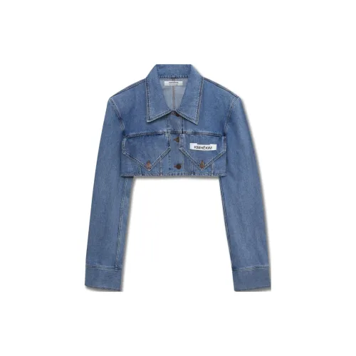 KIMHEKIM Denim Jackets Unisex Blue