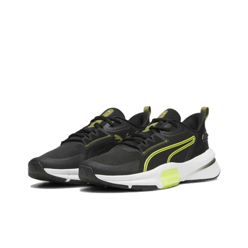 PUMA PWRFrame TR 3 Slip Resistant Low Top Training Shoes Men's Black Green White-2