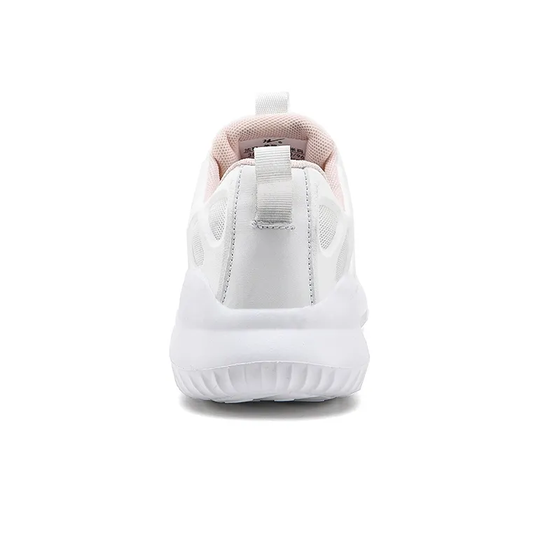 Binary Cushioning, Abrasion Resistant, Breathable, Lightweight Low Top Running Shoes Women's White Pink-3