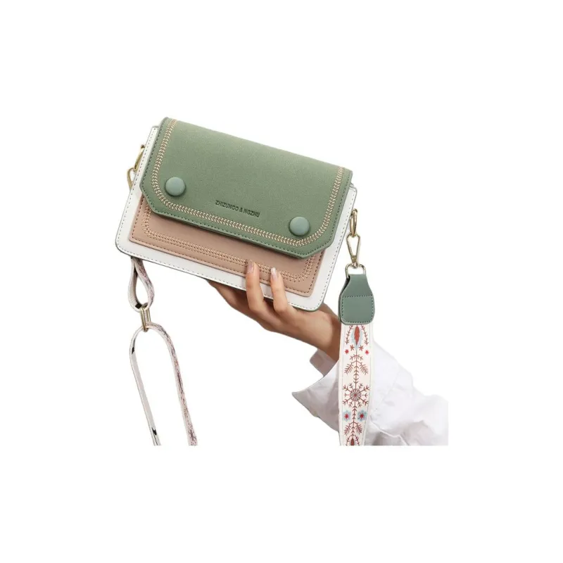 Weymond Soft Leather Shoulder Bag Crossbody Bag Backpack Women's Black/Yellow Blue/Pink Green-23