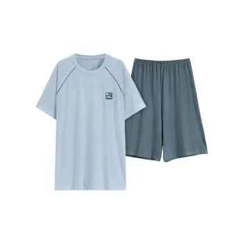 The Story Of The Flower Season Pajama Set Men's Sky Blue