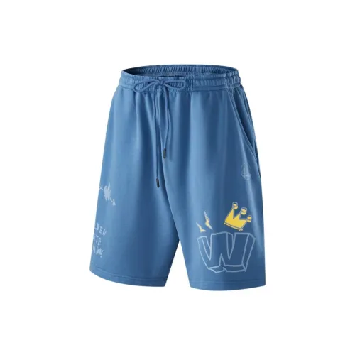 NBA Team Basketball Shorts Men Gray Blue