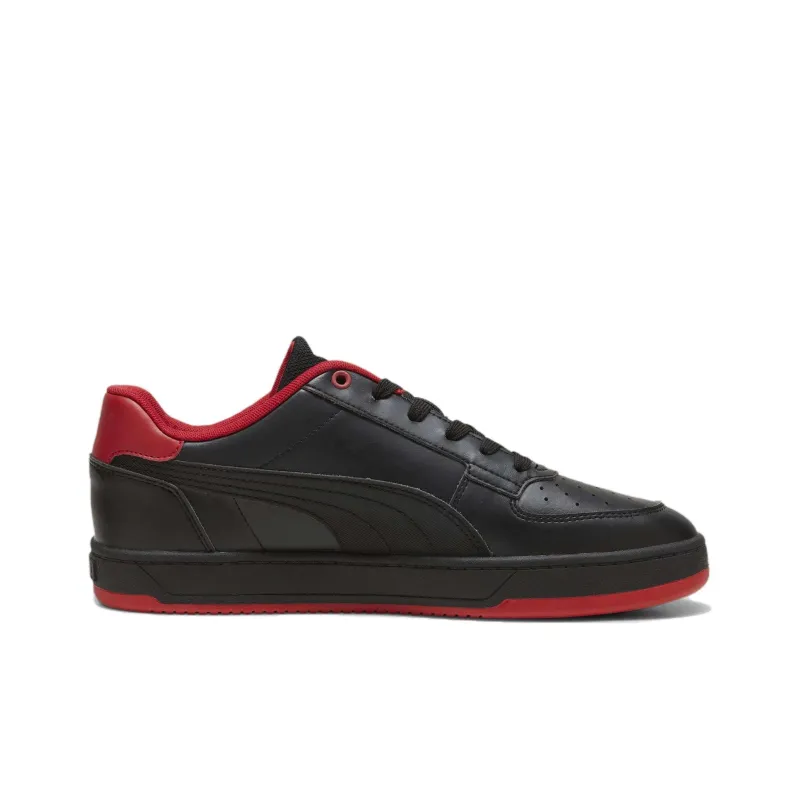 PUMA Scuderia Ferrari Caven 2.0 Slip Resistant Low Top Skateboard Shoes Unisex Black Red-1