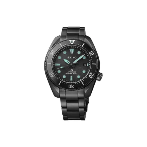 SEIKO Automatic Mechanical Movement Stainless Steel Strap Watch Men's Watches Black Dial