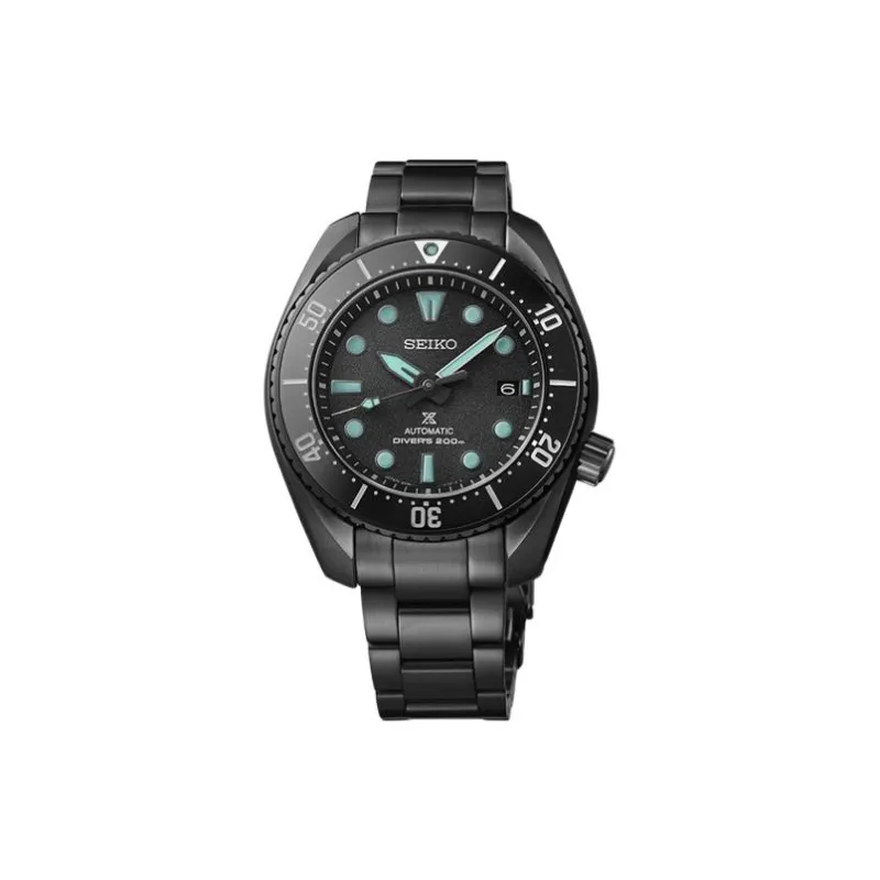 SEIKO Automatic Mechanical Movement Stainless Steel Strap Watch Men's Watches Black Dial-0