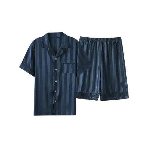 Follow The United States Pajama Set Men's Dark Blue