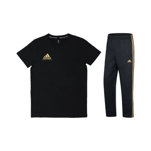 Adidas Casual Sportswear Men Black/Gold