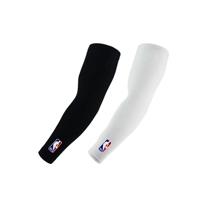NBA Arm Guards 2 Pack Black White Unisex-5