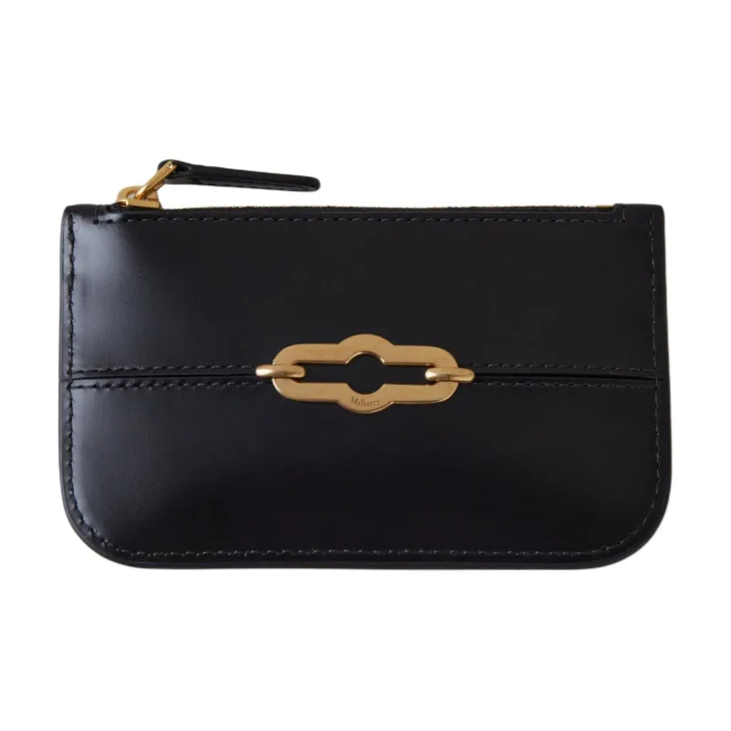 Mulberry Calfskin Coin Purse Women's Black-0