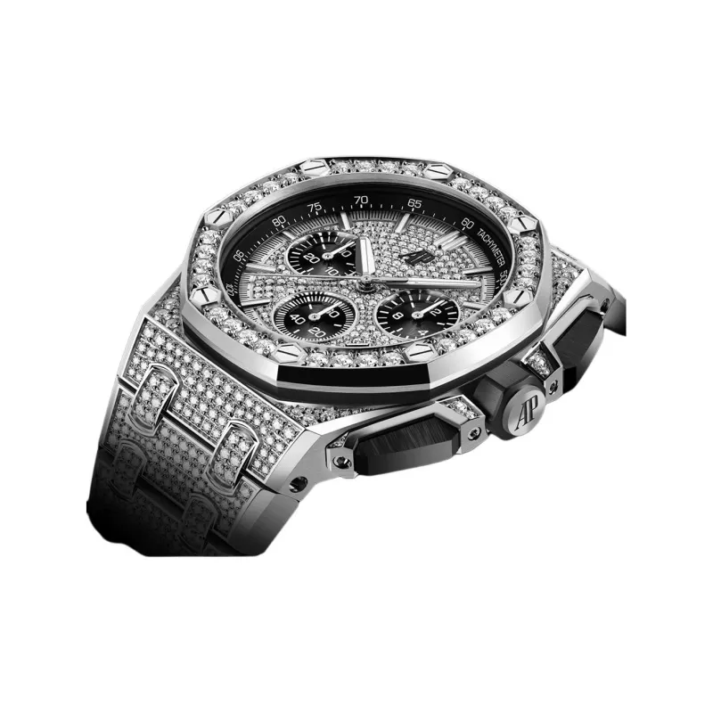 AUDEMARS PIGUET Automatic Mechanical Movement Men's Watch Silver Dial 18K White Gold Watch Case 18K White Gold Strap-1