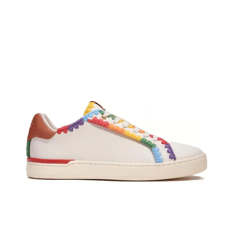 COACH Low Top Skateboard Shoes Men's Rainbow-1