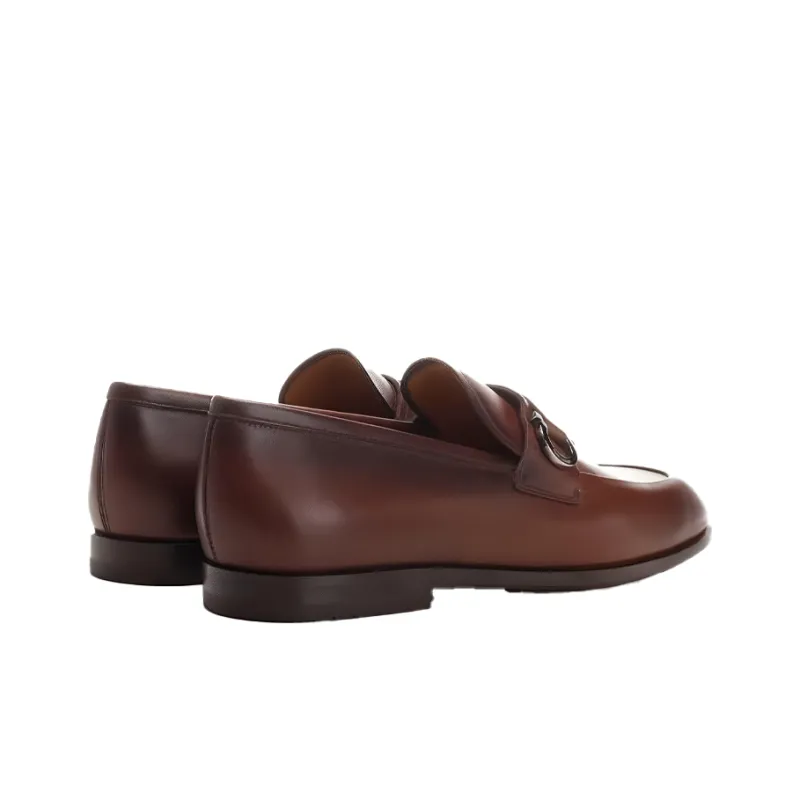 FERRAGAMO Gancini-buckle Leather Loafers-3