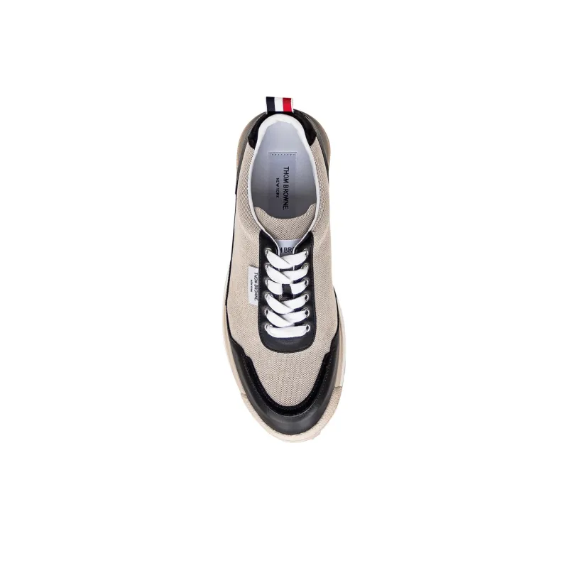 THOM BROWNE Alumni Panelled Round Toe Sneakers-4