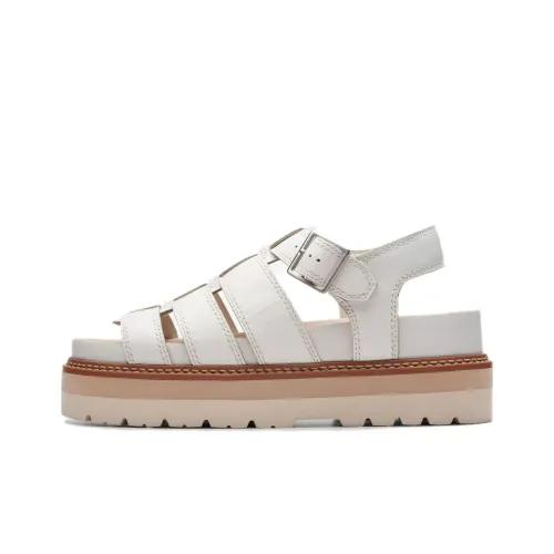 Clarks Roman Sandals Women's White