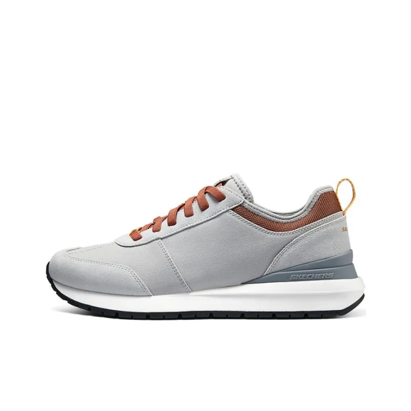 Skechers Cushioning Breathable Low Top Training Running Shoes Men's Ivory-0