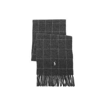 Polo Ralph Lauren Knit Scarves Unisex Dark Gray