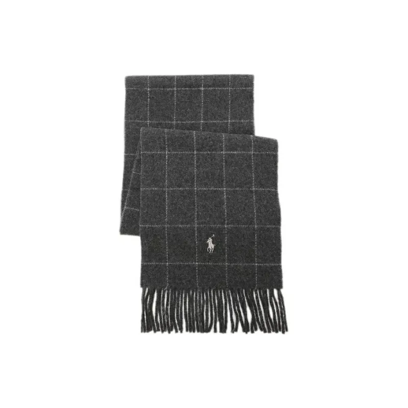 Polo Ralph Lauren Knit Scarves Unisex Dark Gray-0