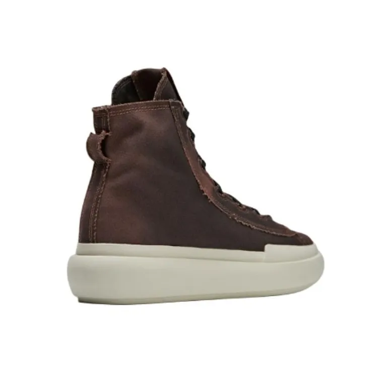 Y 3 Nizza High Top Skateboard Shoes Unisex Brown-4