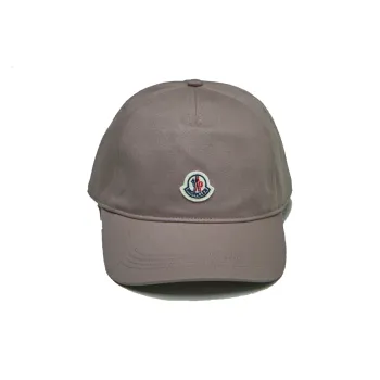 Moncler Cotton Baseball Caps Women's Dark Gray Purple