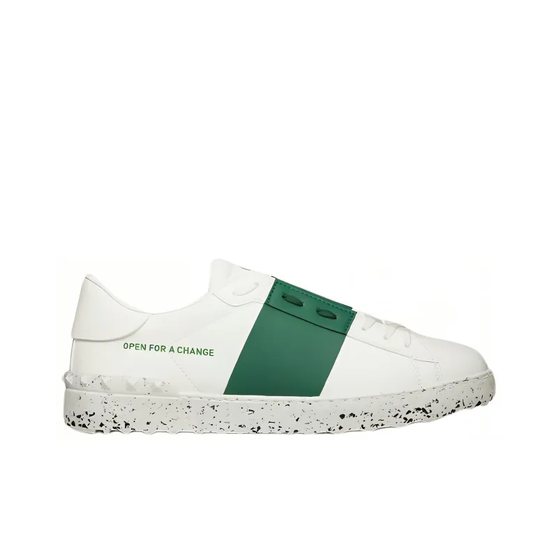 Valentino Open Sneaker 'Open For A Change   White Green'-1