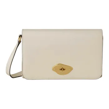 Mulberry Glossy Leather Shoulder Bag Crossbody Bag Wallet Women's Eggshell Yellow