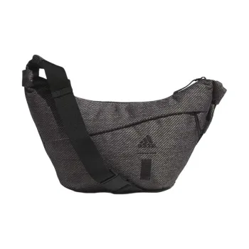 Adidas Polyester Shoulder Bag Crossbody Bag Small Size Unisex Gray