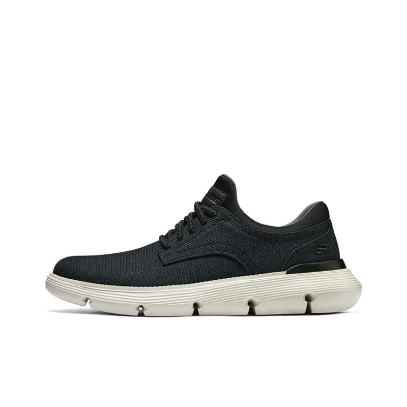 Skechers Cushioning, Breathable, Lightweight Low Top Casual Shoes Men's Black-0
