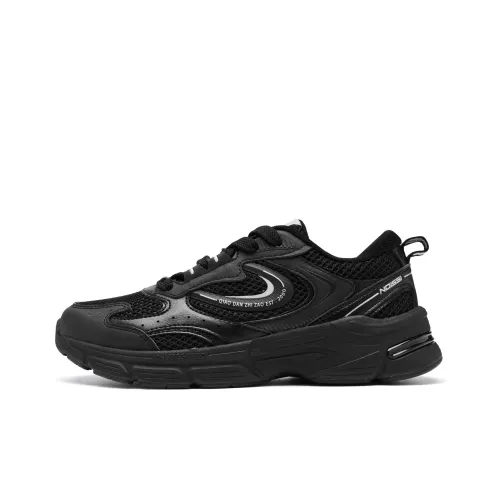 QIAODAN Kaiyuan SE Casual Shoes Women's Low-Top Black Silver