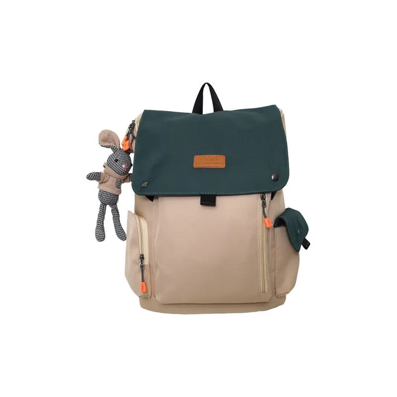 Duoluplo Doron Paul Nylon Backpack Regular Unisex Black/Light Blue/Blue/Green-11
