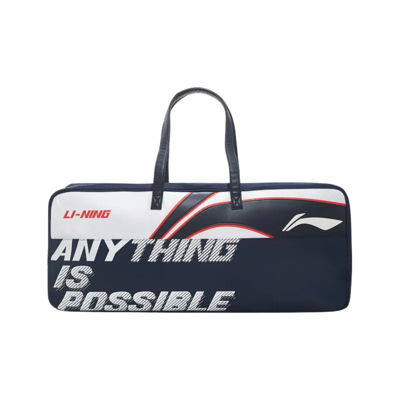LiNing Fabric Badminton Handbag Regular Unisex Blue White Red-0