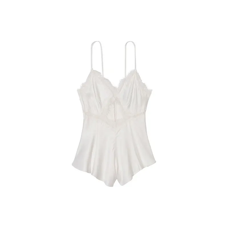 VICTORIA'S SECRET Bodysuits Women's Coconut White-0